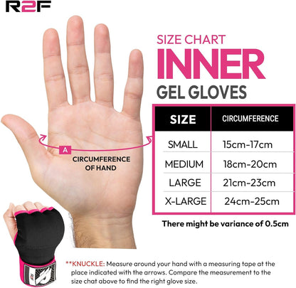 Protect your hands during boxing sessions with high-quality gel boxing hand wraps inner gloves from R2F Sports. These specially designed wraps provide excellent support and cushioning to minimize the risk of injuries. Shop now for durable and comfortable hand wraps that will enhance your boxing performance.