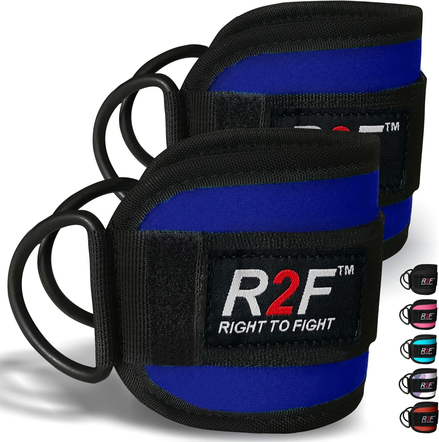 R2F Ankle Straps For Best Workout Cable Machines Attachments Padded Gym Pair  Weighted Kickback Engaging Glutes, Hip Abductors, Core Muscles Ideal For Men/Women Multipurpose Use Gym Equipment Cable Leg Exercises.