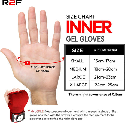 Protect your hands during boxing sessions with high-quality gel boxing hand wraps inner gloves from R2F Sports. These specially designed wraps provide excellent support and cushioning to minimize the risk of injuries. Shop now for durable and comfortable hand wraps that will enhance your boxing performance.