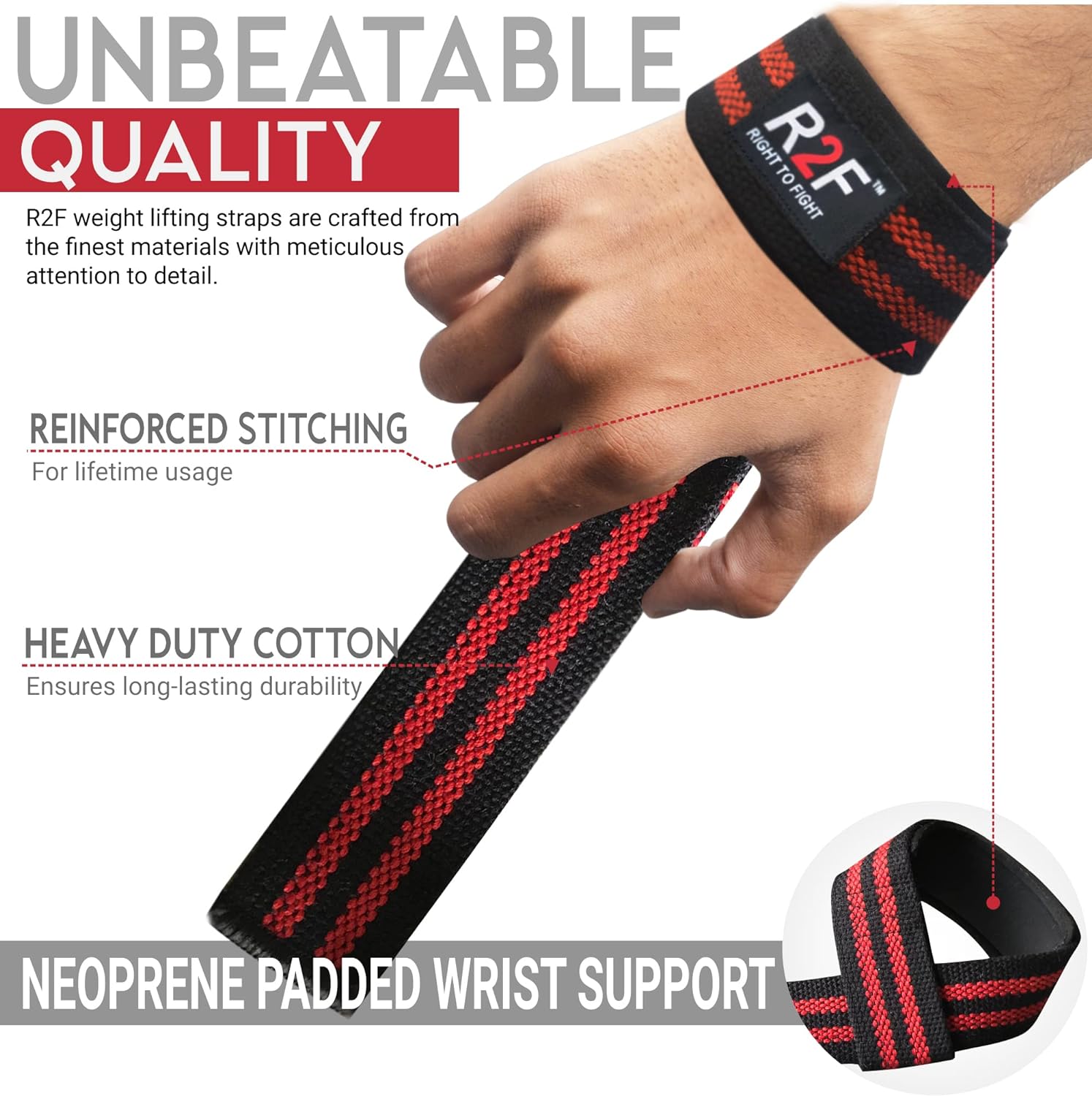  RDX Weight Lifting Straps, 5MM Neoprene Padded 60CM Hand Bar  Support Wrist Straps for Weightlifting Gym Bodybuilding Powerlifting  Deadlift Grip Strength Training, Heavy Duty Workout Fitness Men Women :  Sports