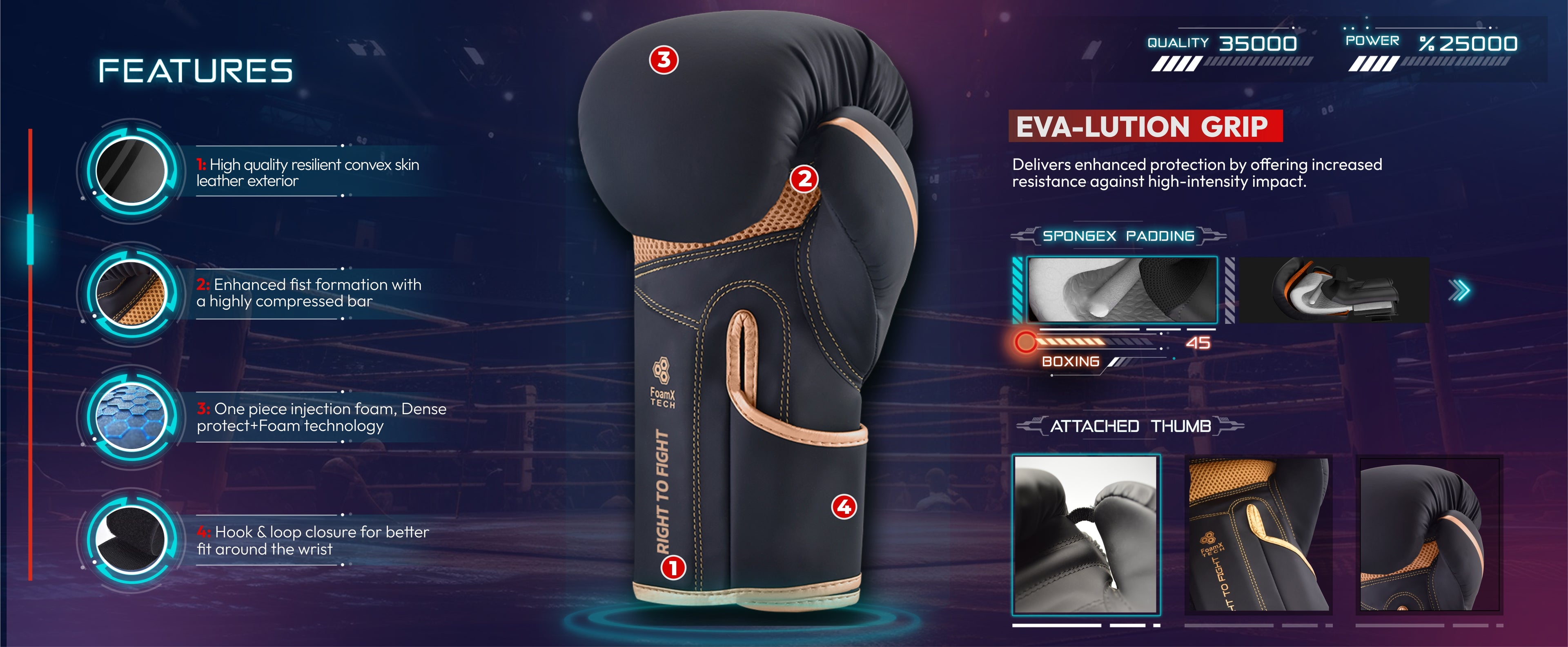 Unleash your potential with R2F Boxing Gloves - crafted for pro training and sparring. Vegan leather, multi-layered design for Muay Thai, MMA, and kickboxing. Ideal for men and women, available in 10oz to 16oz. Elevate your workout with heavy punching bag mitts and focus pads.