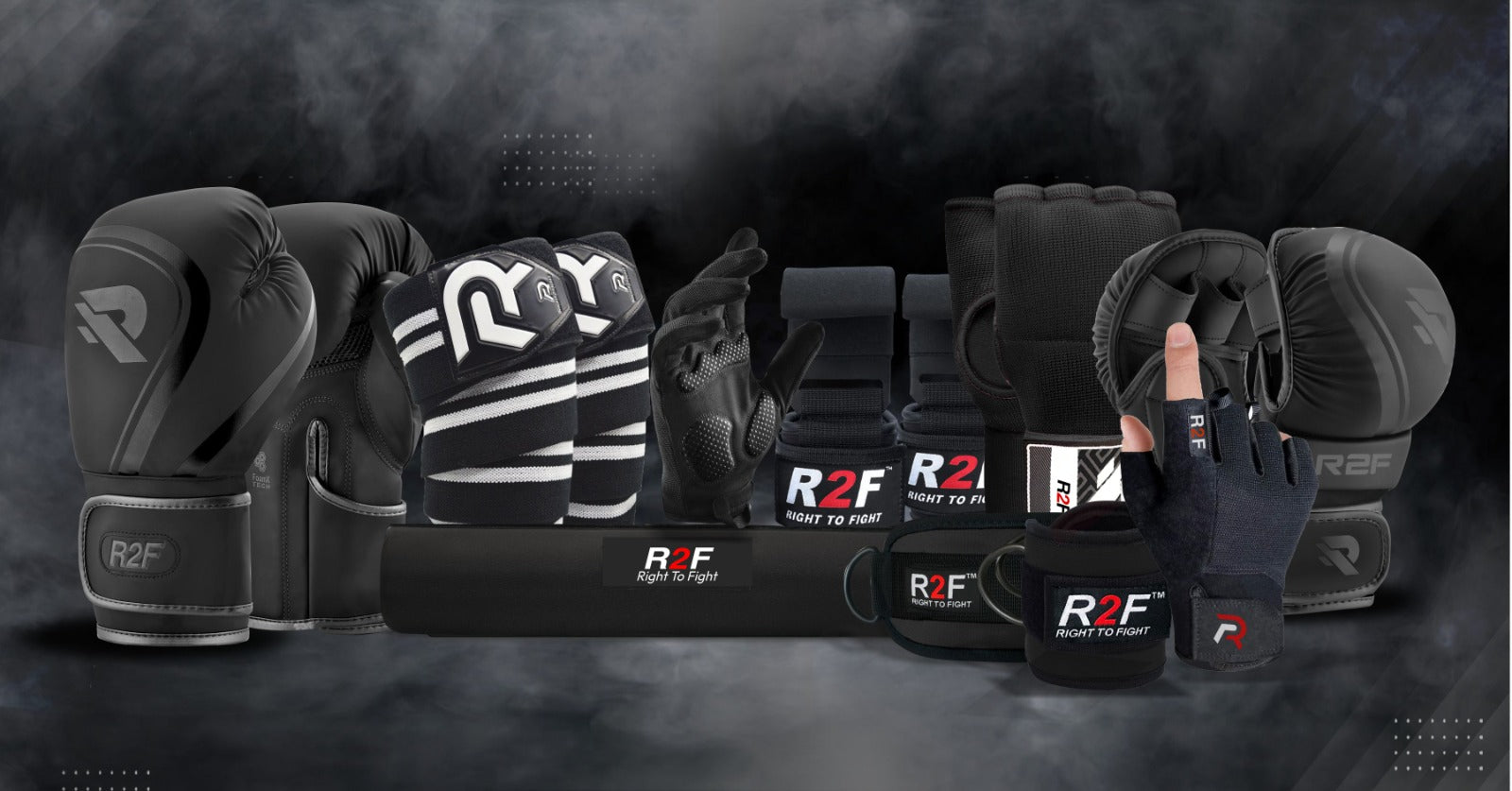 R2F Sports is dedicated to providing top-notch boxing, UFC, MMA, and kickboxing sports equipment to athletes who demand excellence. Our mission is to foster a sense of unity, discipline, and achievement within the combat sports community by offering reliable and stylish equipment that stands up to the demands of intense training and competition. We are committed to continuous improvement, ethical business practices, and creating lasting partnerships with our customers and stakeholders.
