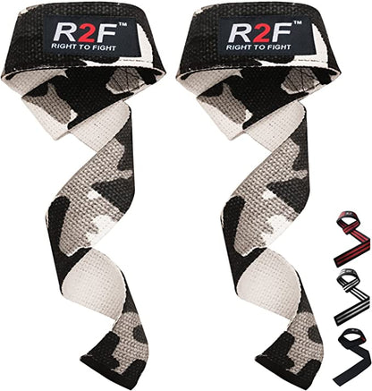 R2F Weight Lifting Straps Wrist Supports Gym